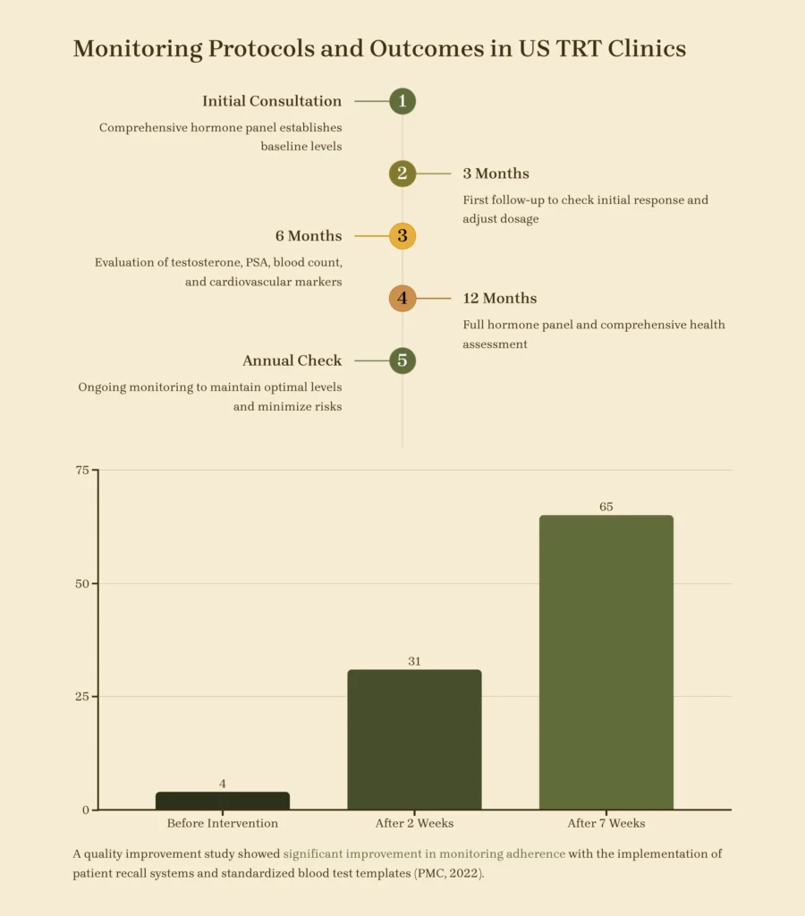Monitoring Protocols and Outcomes in US TRT Clinics.