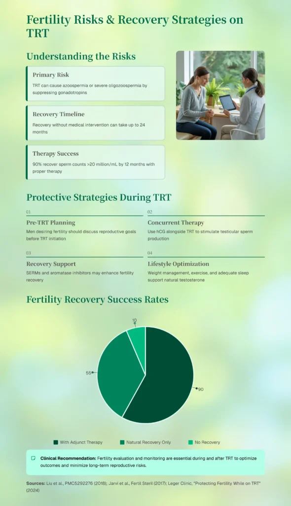 Fertility Risks and Recovery Strategies on TRT