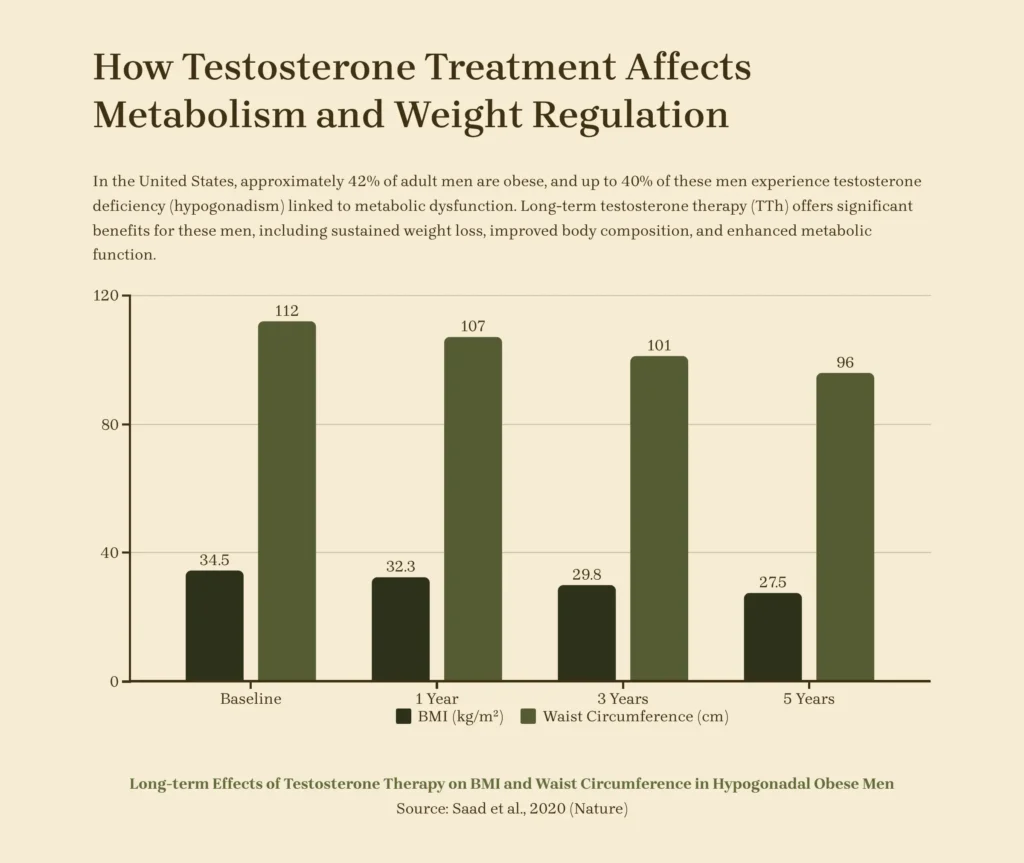 Impact of Testosterone Treatment on Metabolism and Weight Regulation