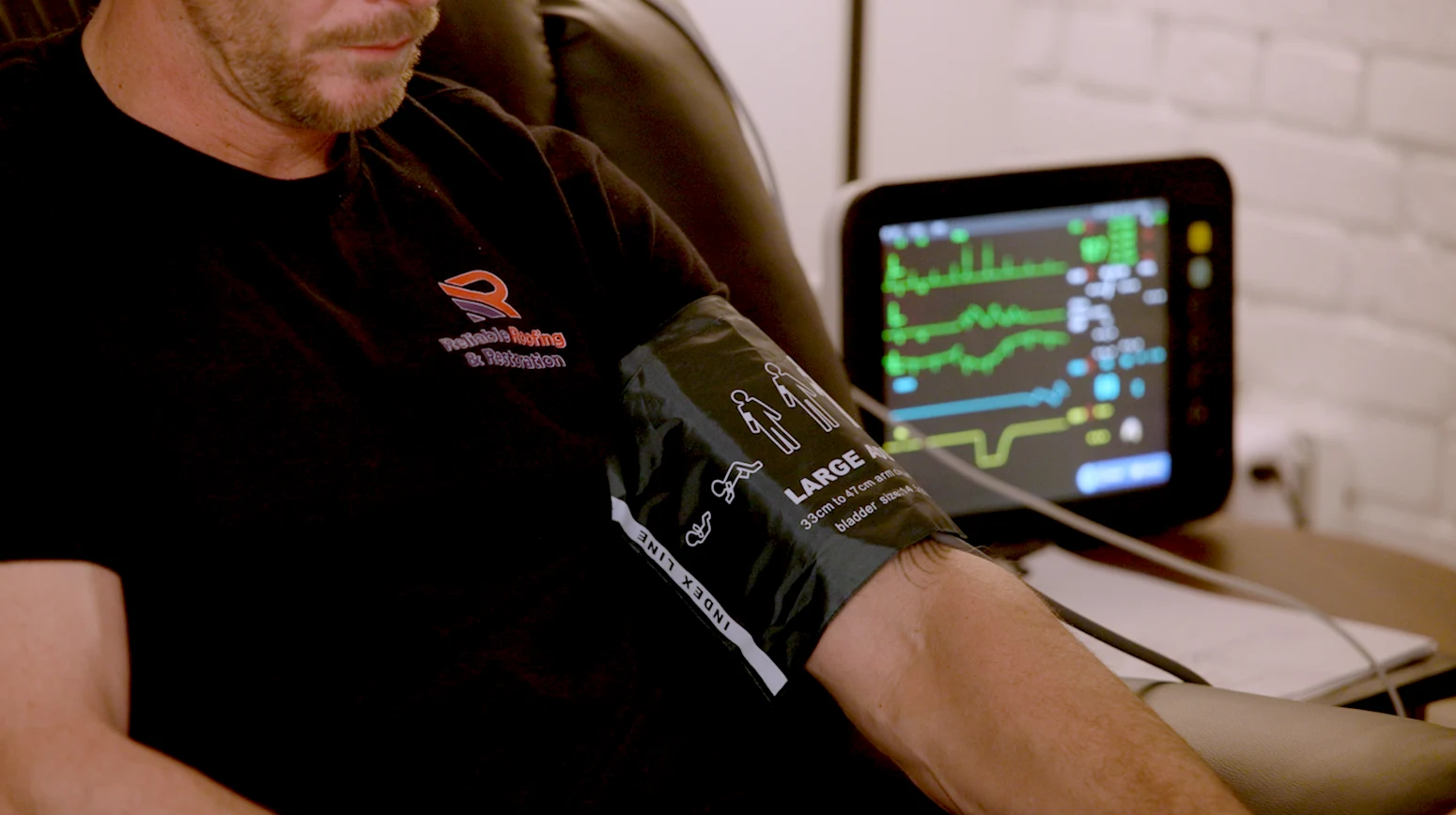 Blood pressure cuff detail